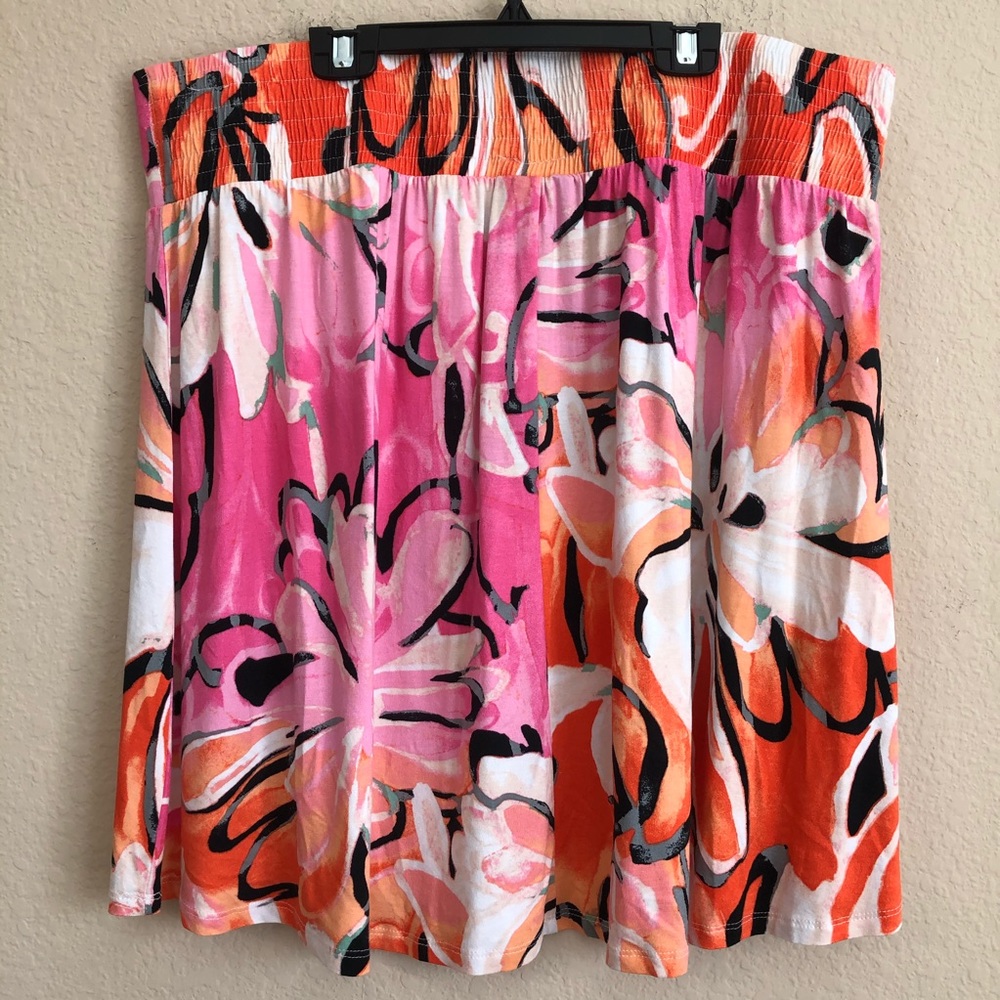 Lane Bryant Bright Floral Print Skirt NWT - Picture 3 of 4